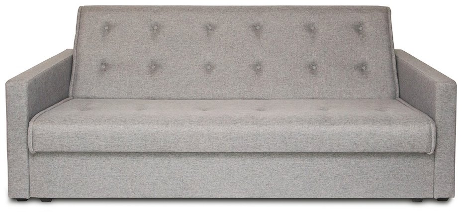 Диван прямой DOMA Синара, 220х100 см, обивка рогожка, серый купить,NaN