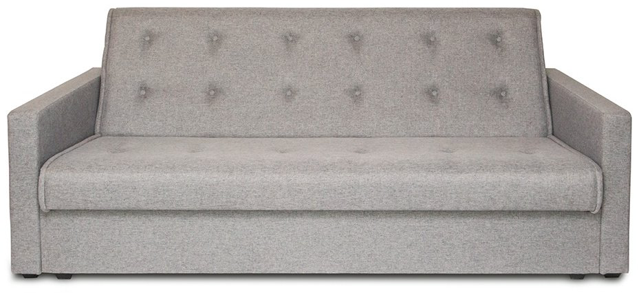 Диван прямой DOMA Синара, 220х100 см, обивка рогожка, серый купить,NaN