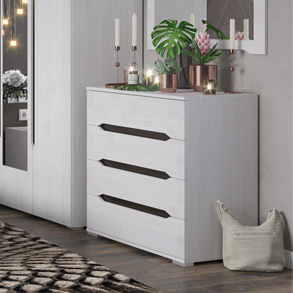 Комод DOMA Валенсия, 80x45x83 см, белый купить,NaN