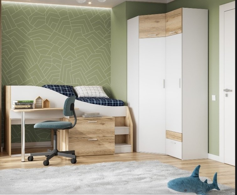 Комплект DOMA GEO-19 851686 белый, светло-коричневый