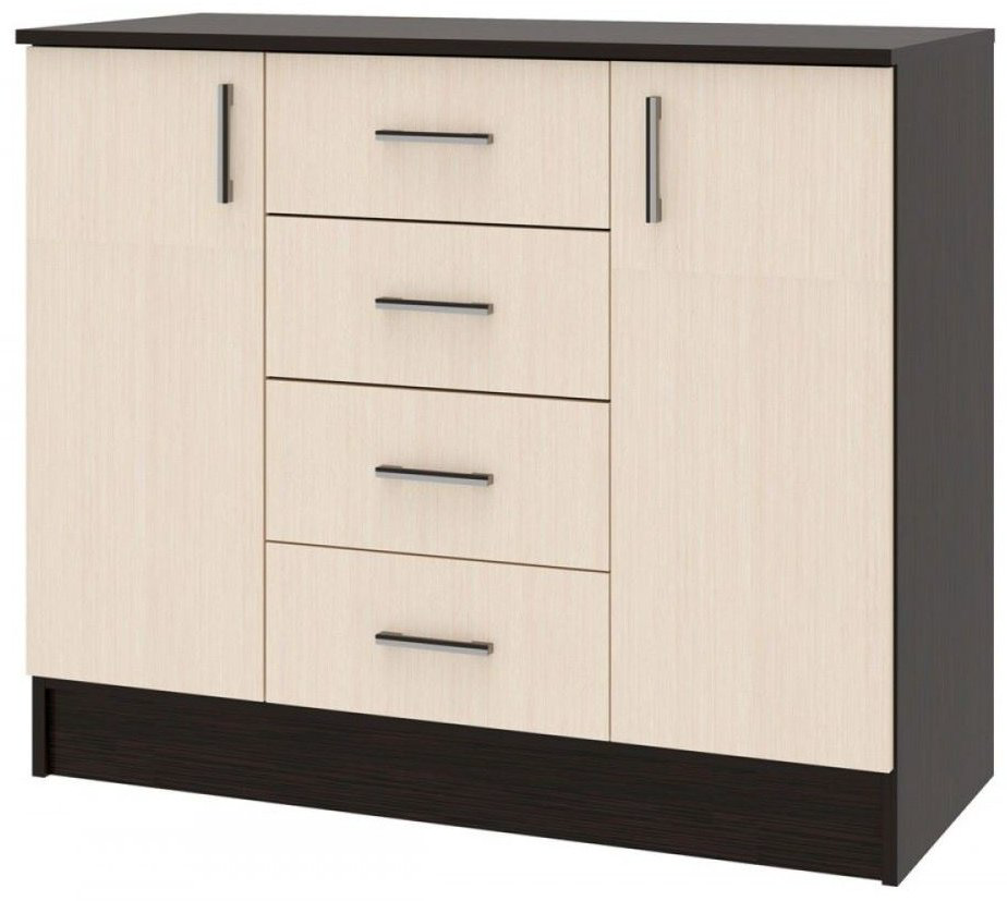 Комод Памир София, 100x43x82 см, коричневый, бежевый купить,NaN