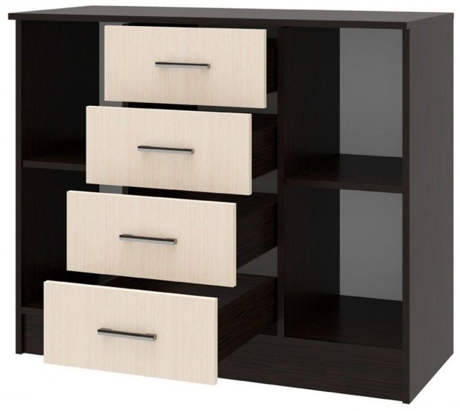 Комод Памир София, 100x43x82 см, коричневый, бежевый купить,NaN