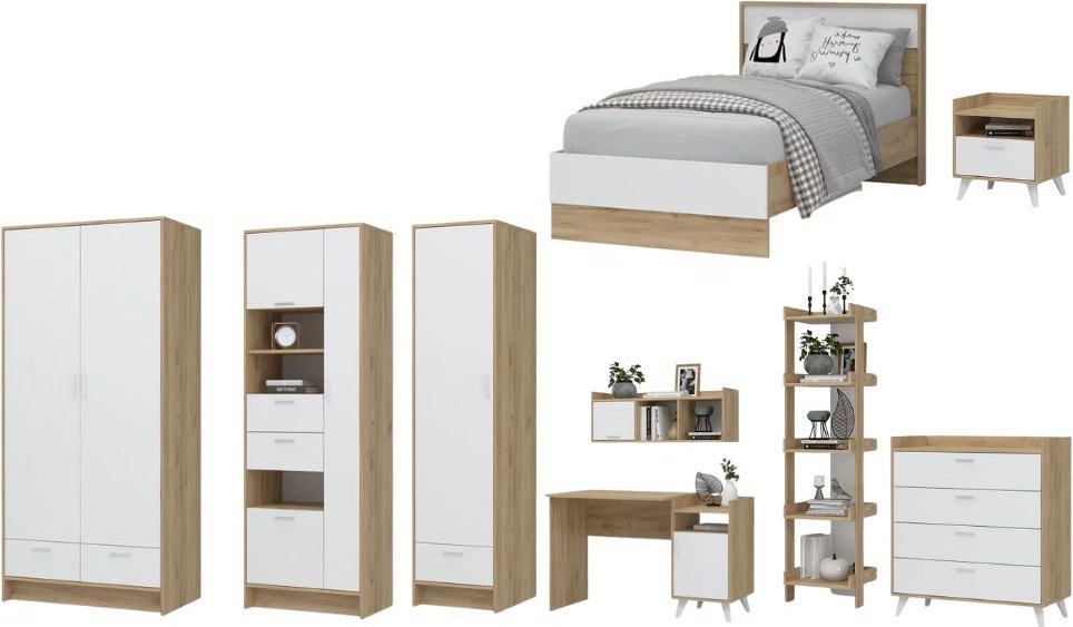 Комплект DOMA DFG61DSF5G белый, светло-коричневый