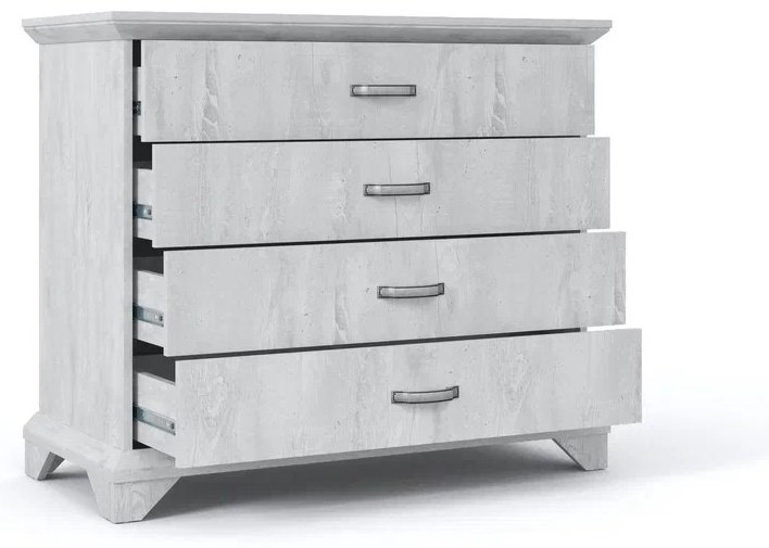 Комод DOMA LOR-4D, 105x48x89 см, светло серый купить,NaN