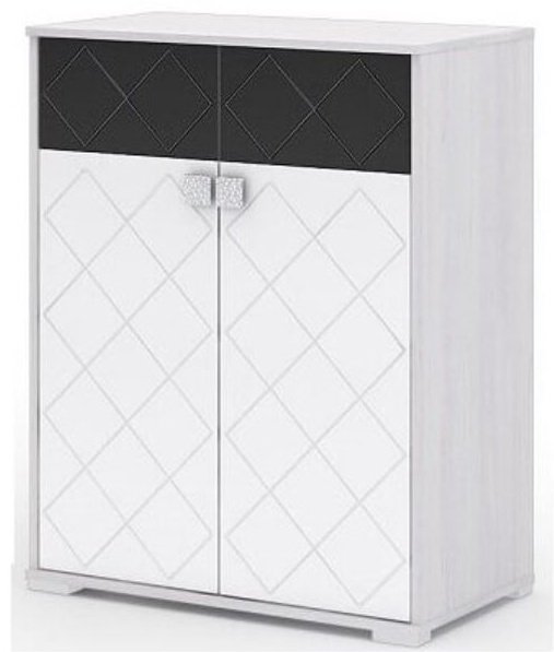 Комод DOMA 44894, 83x46x106 см, черный, белый купить,NaN