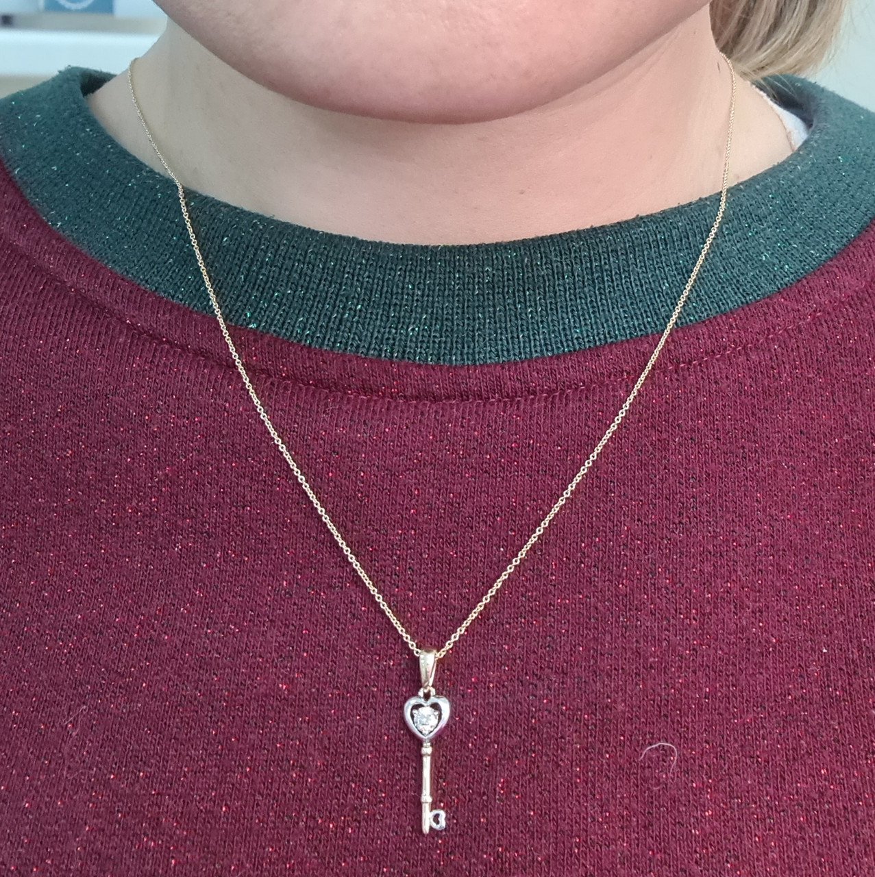 Колье Deimantas 95832970 45см 2,13гр 0,16ct. купить,NaN