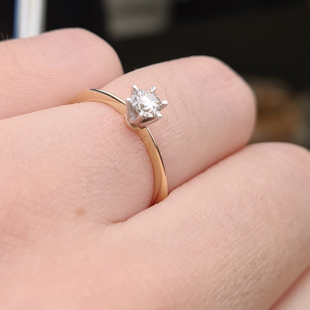 Кольцо Deimantas 97476976 16,51р 1,81гр 0,15ct. купить,NaN