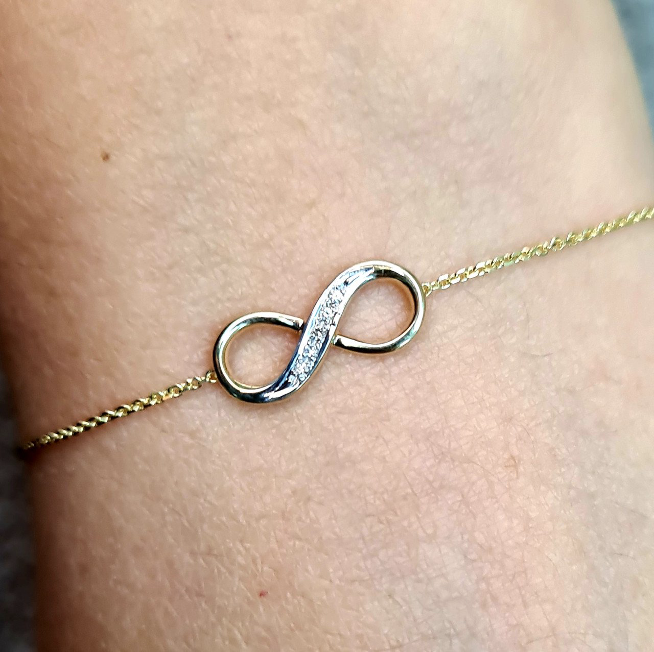 Браслет Deimantas 95835113 18,5р 14гр 0,028ct. купить,NaN