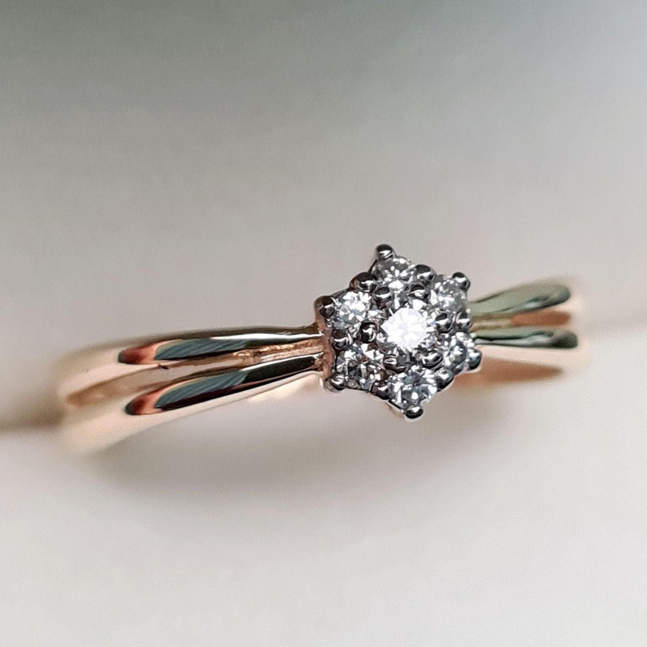 Кольцо Deimantas 95838366 16р 1,61гр 0,105ct. купить,NaN