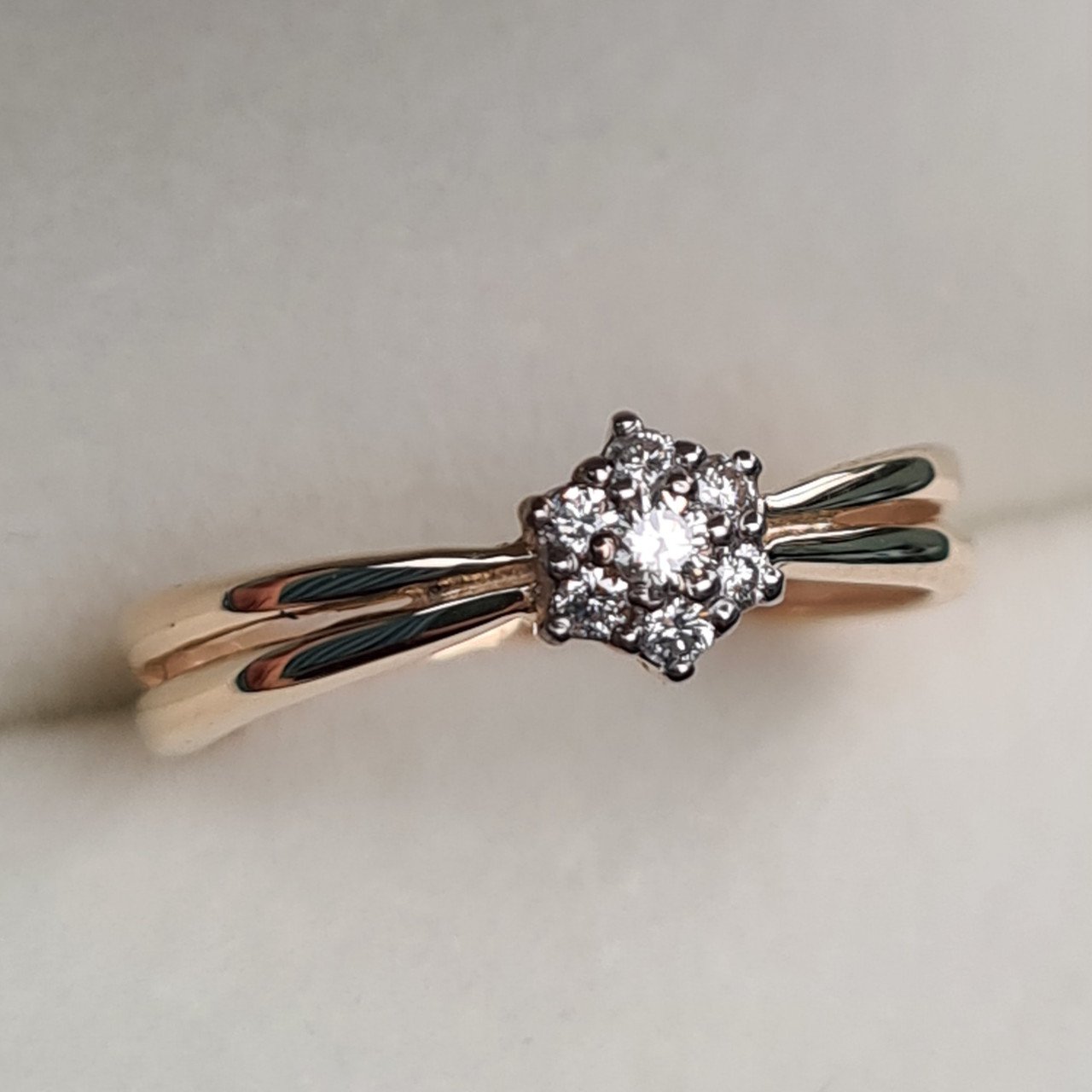 Кольцо Deimantas 95838366 16р 1,61гр 0,105ct. купить,NaN