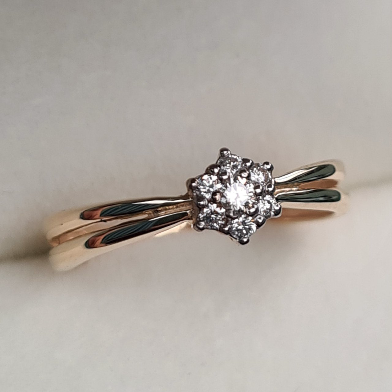 Кольцо Deimantas 95838366 16р 1,61гр 0,105ct. купить,NaN