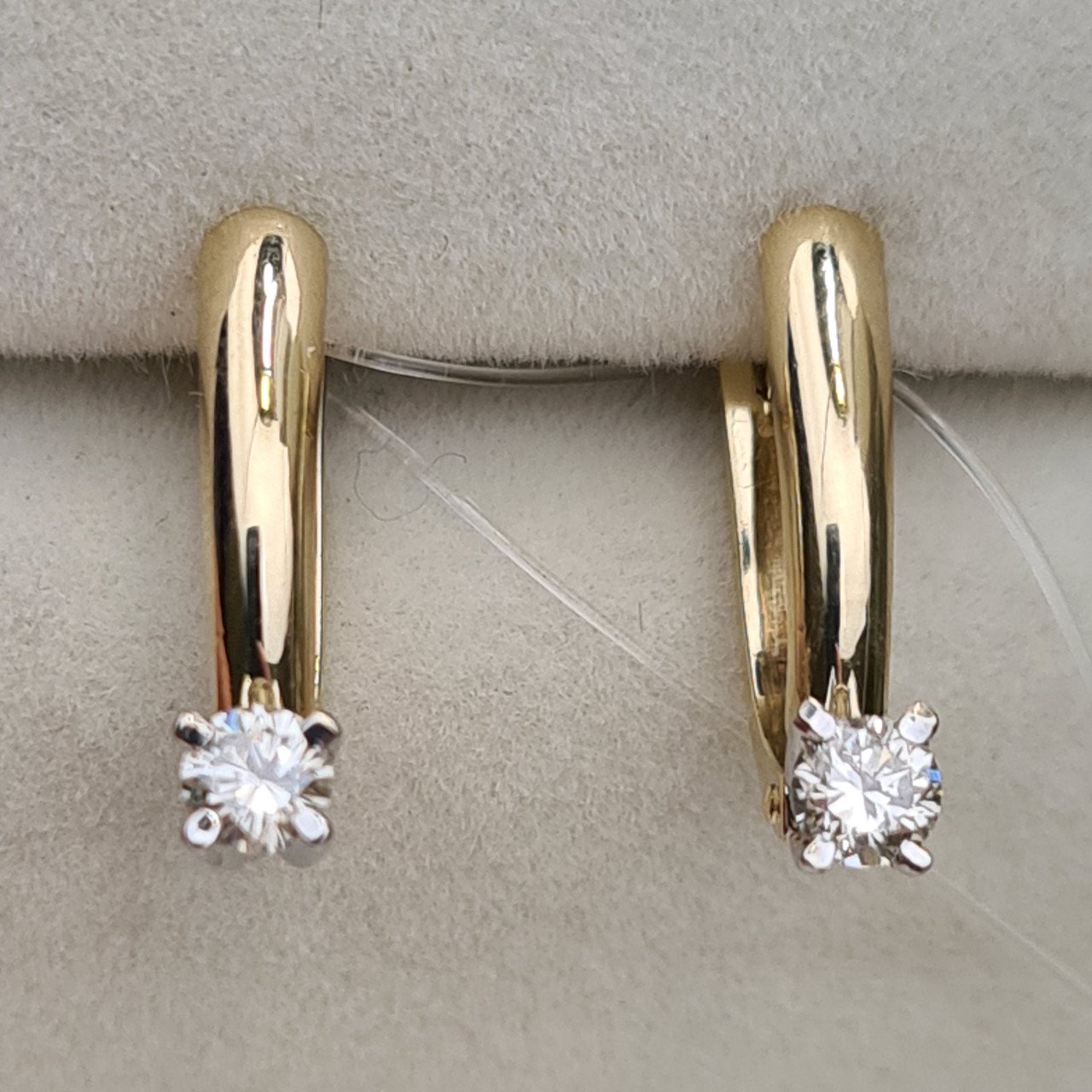 Серьги Deimantas 97477018 3,23гр 0,32ct. купить,NaN