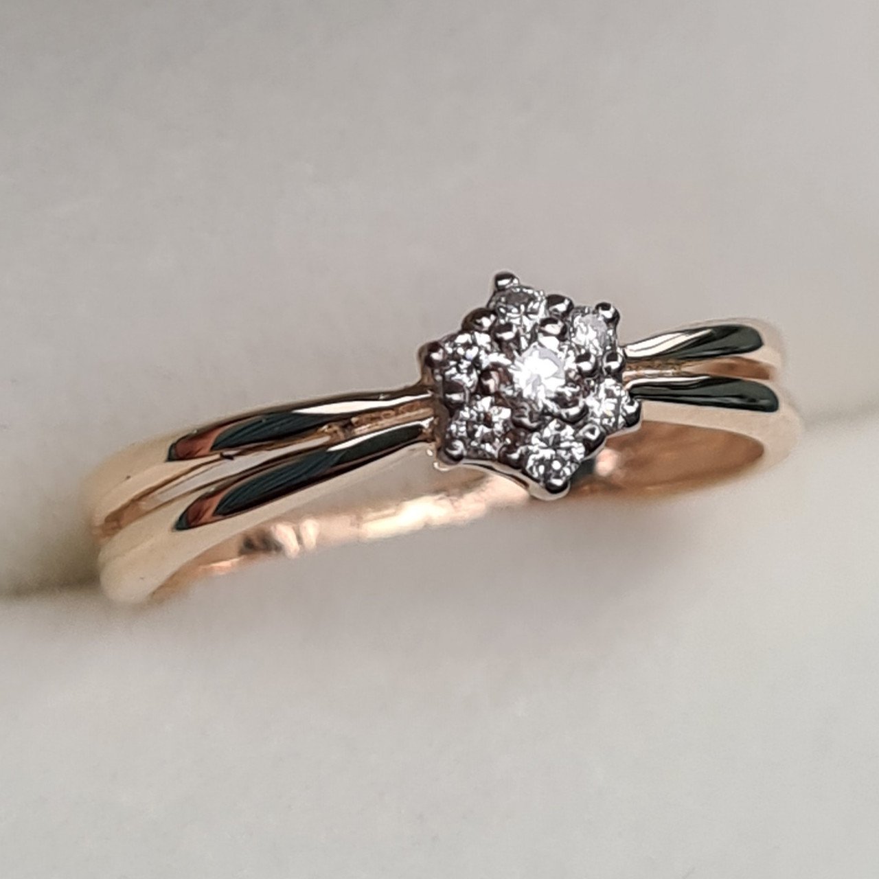Кольцо Deimantas 95838366 16р 1,61гр 0,105ct. купить,NaN