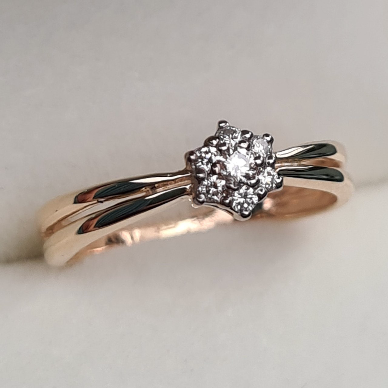 Кольцо Deimantas 95838366 16р 1,61гр 0,105ct. купить,NaN