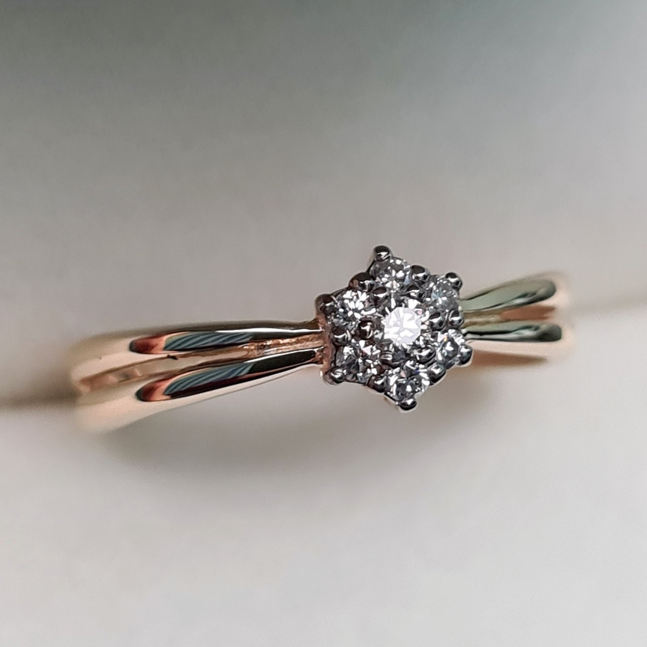 Кольцо Deimantas 95838366 16р 1,61гр 0,105ct. купить,NaN