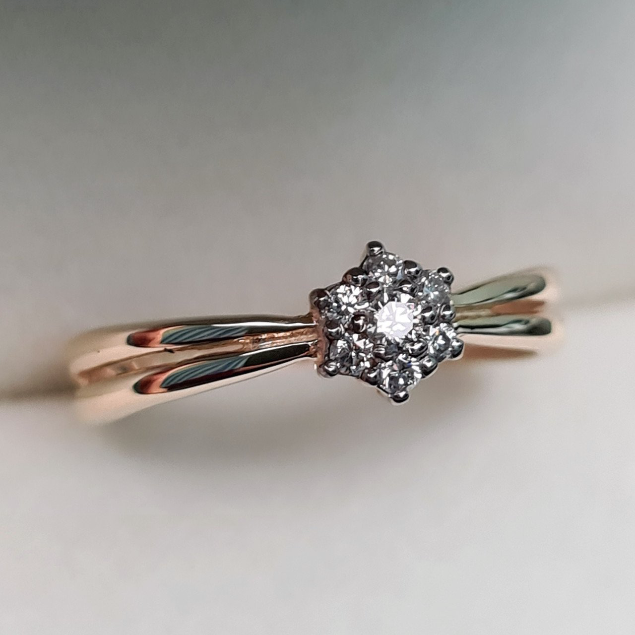 Кольцо Deimantas 95838366 16р 1,61гр 0,105ct. купить,NaN