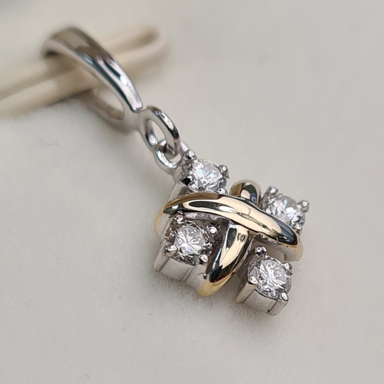 Колье Deimantas 93458351 50см 2,35гр 0,23ct. купить,NaN