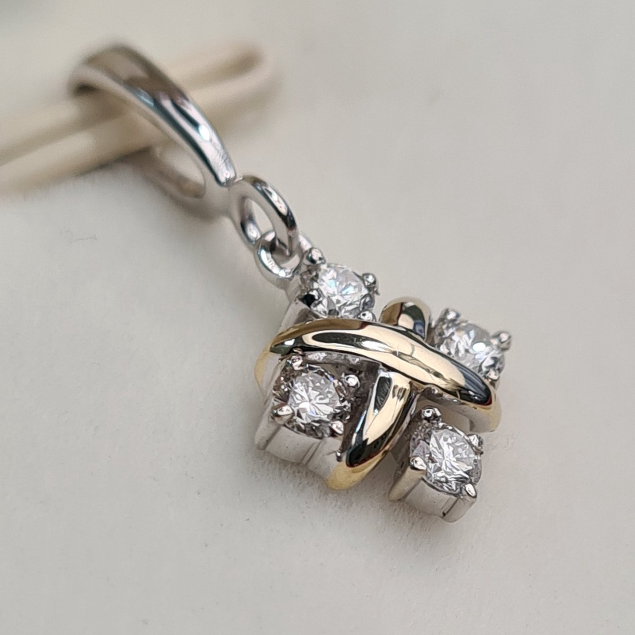 Колье Deimantas 93458351 50см 2,35гр 0,23ct. купить,NaN