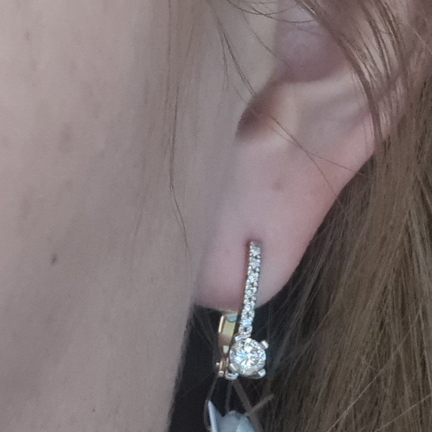Серьги Deimantas 97967580 3,24гр 0,75ct. купить,NaN