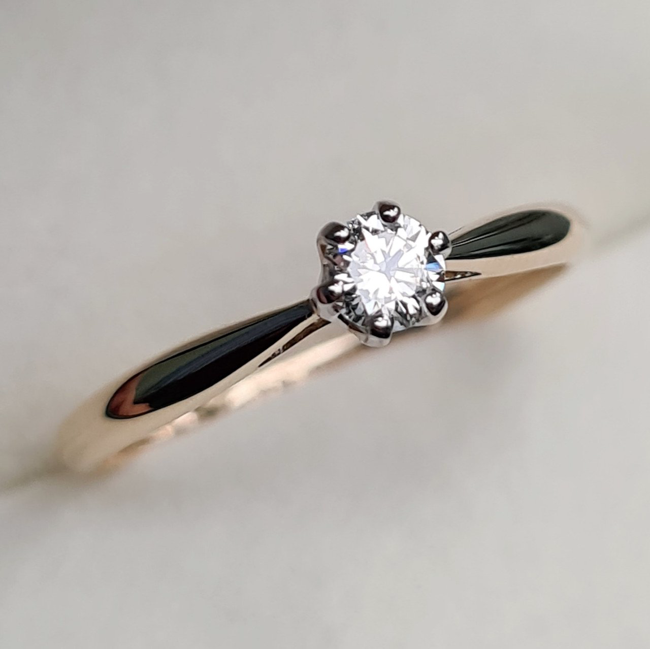 Кольцо Deimantas 97967604 16,5р 1,38гр 0,22ct. купить,NaN
