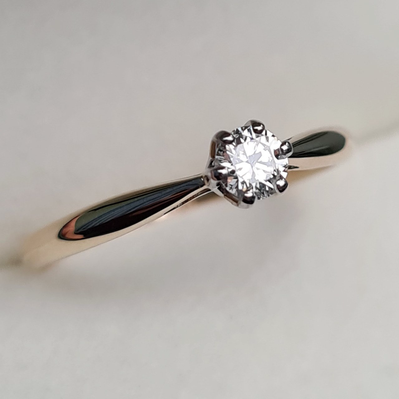Кольцо Deimantas 97967604 16,5р 1,38гр 0,22ct. купить,NaN