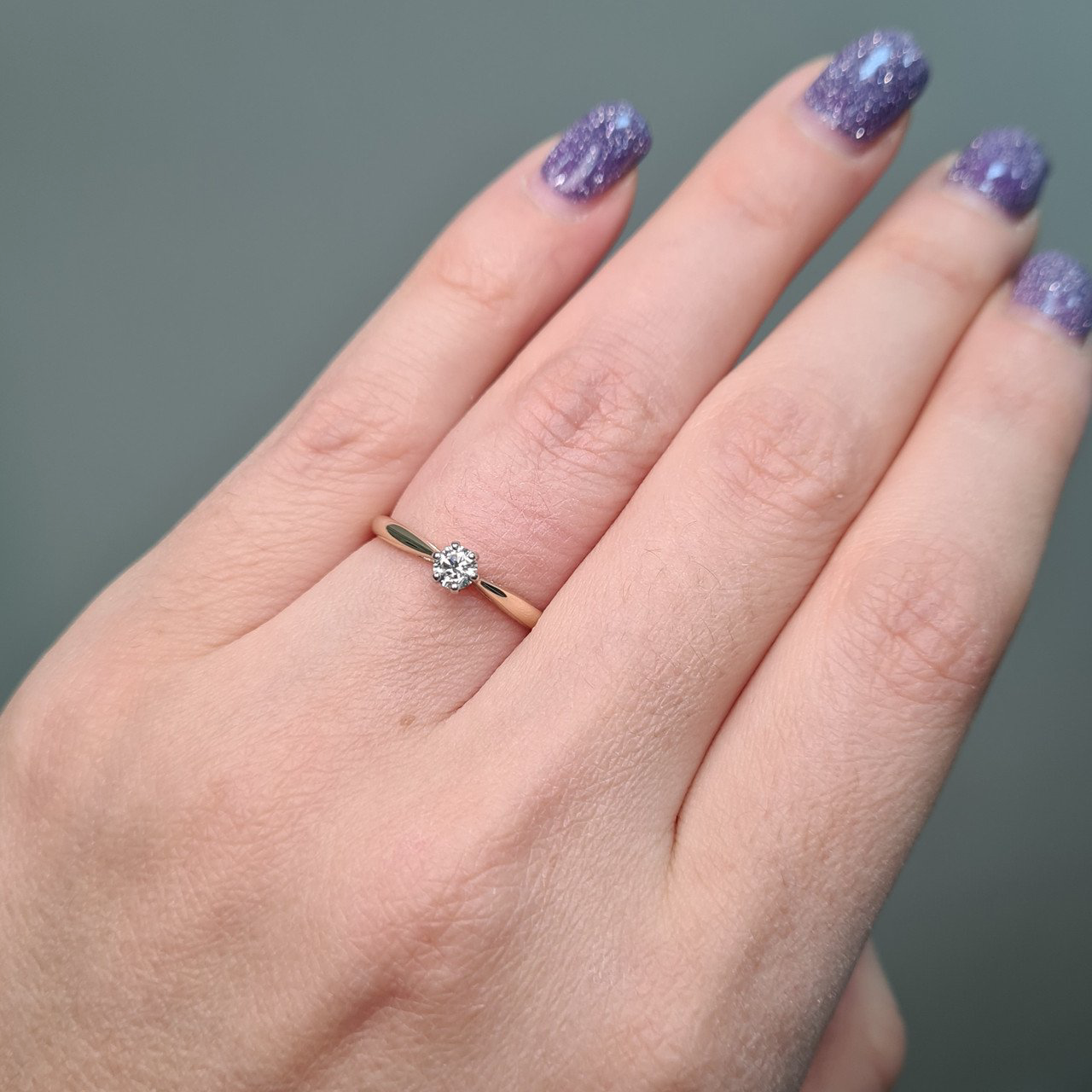 Кольцо Deimantas 97967604 16,5р 1,38гр 0,22ct. купить,NaN
