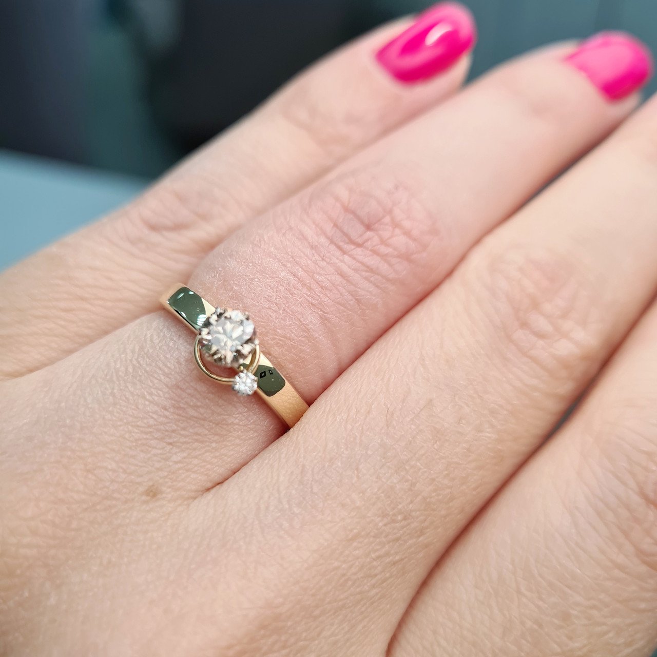 Кольцо Deimantas 93561632 16,5р 1,48гр 0,54ct. купить,NaN