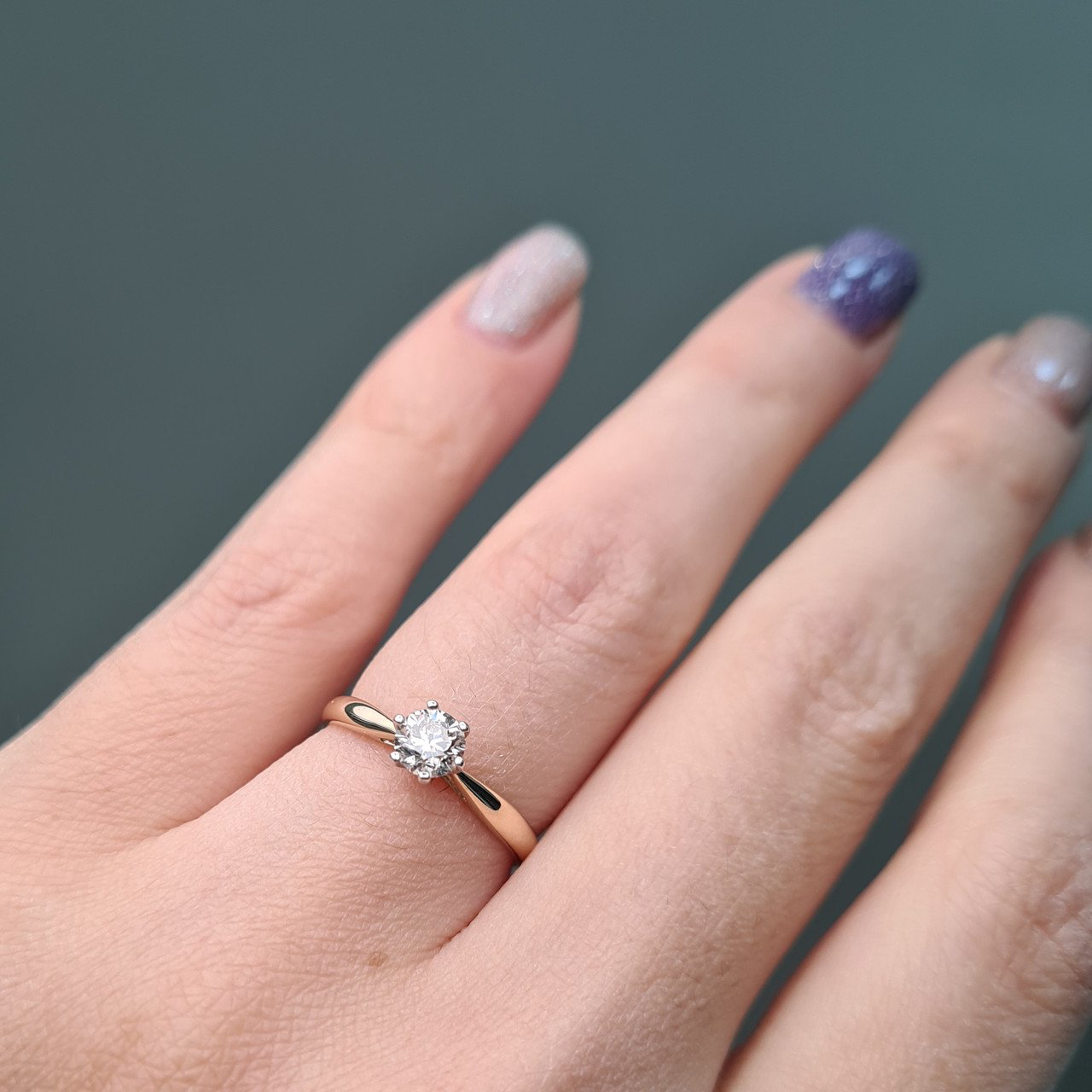 Кольцо Deimantas 97967623 16р 1,48гр 0,37ct. купить,NaN