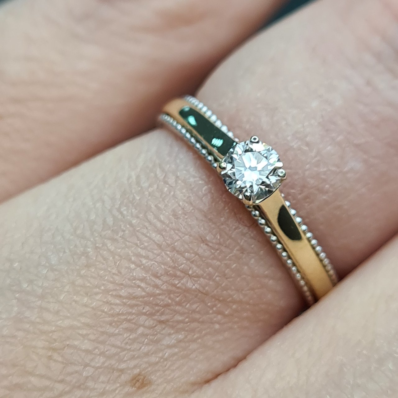 Кольцо Deimantas 93561852 16,5р 2,24гр 0,25ct. купить,NaN