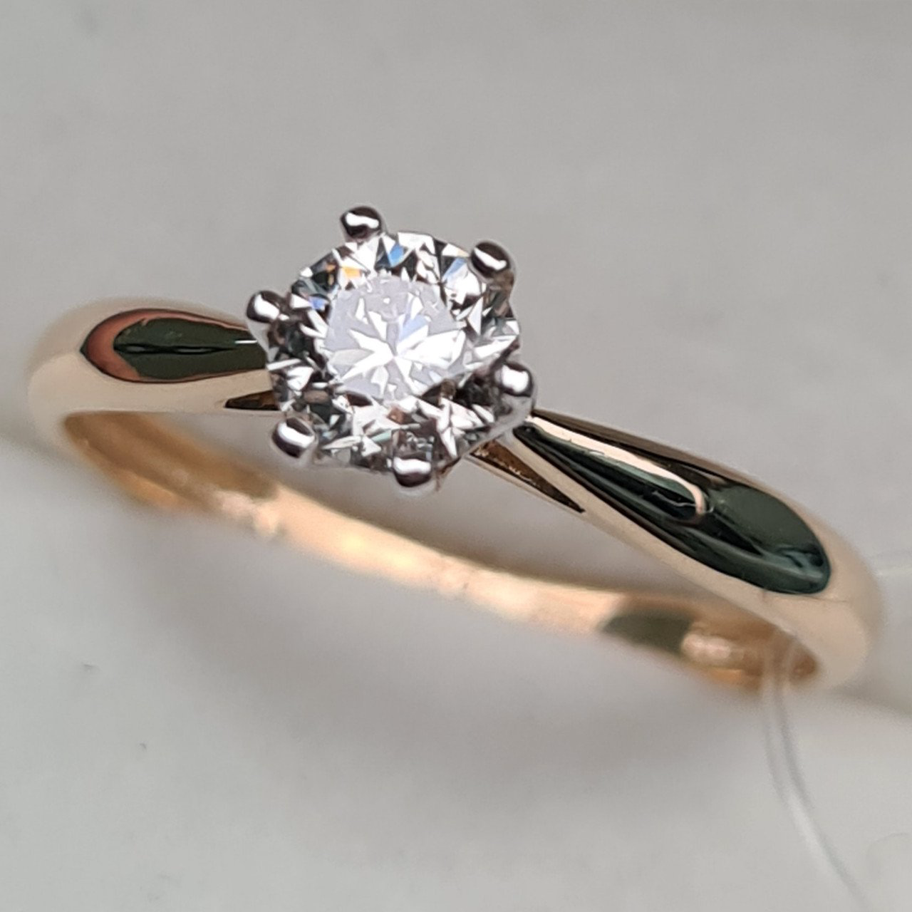 Кольцо Deimantas 97967631 17р 1,29гр 0,45ct. купить,NaN