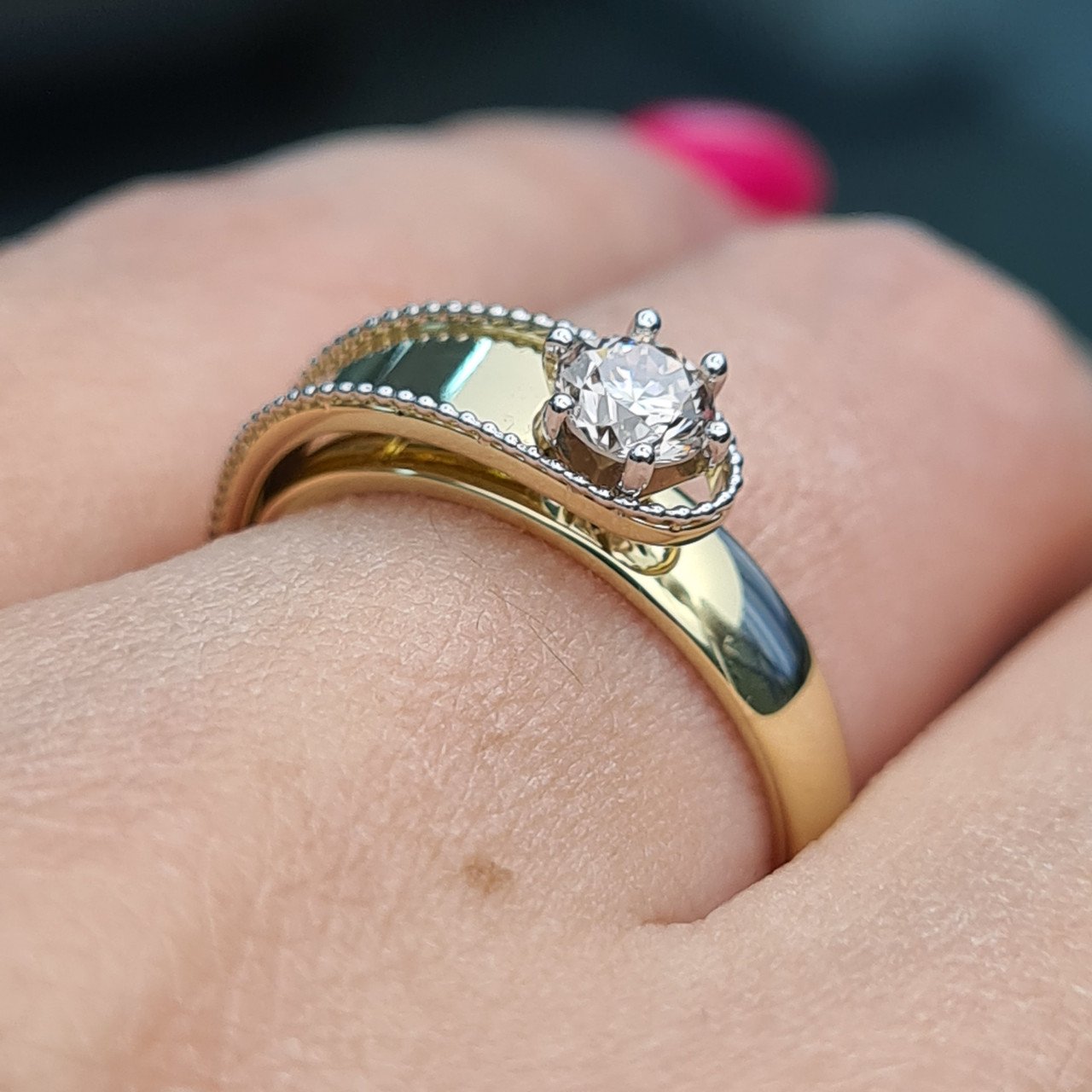 Кольцо Deimantas 93562073 17,5р 3,79гр 0,36ct. купить,NaN