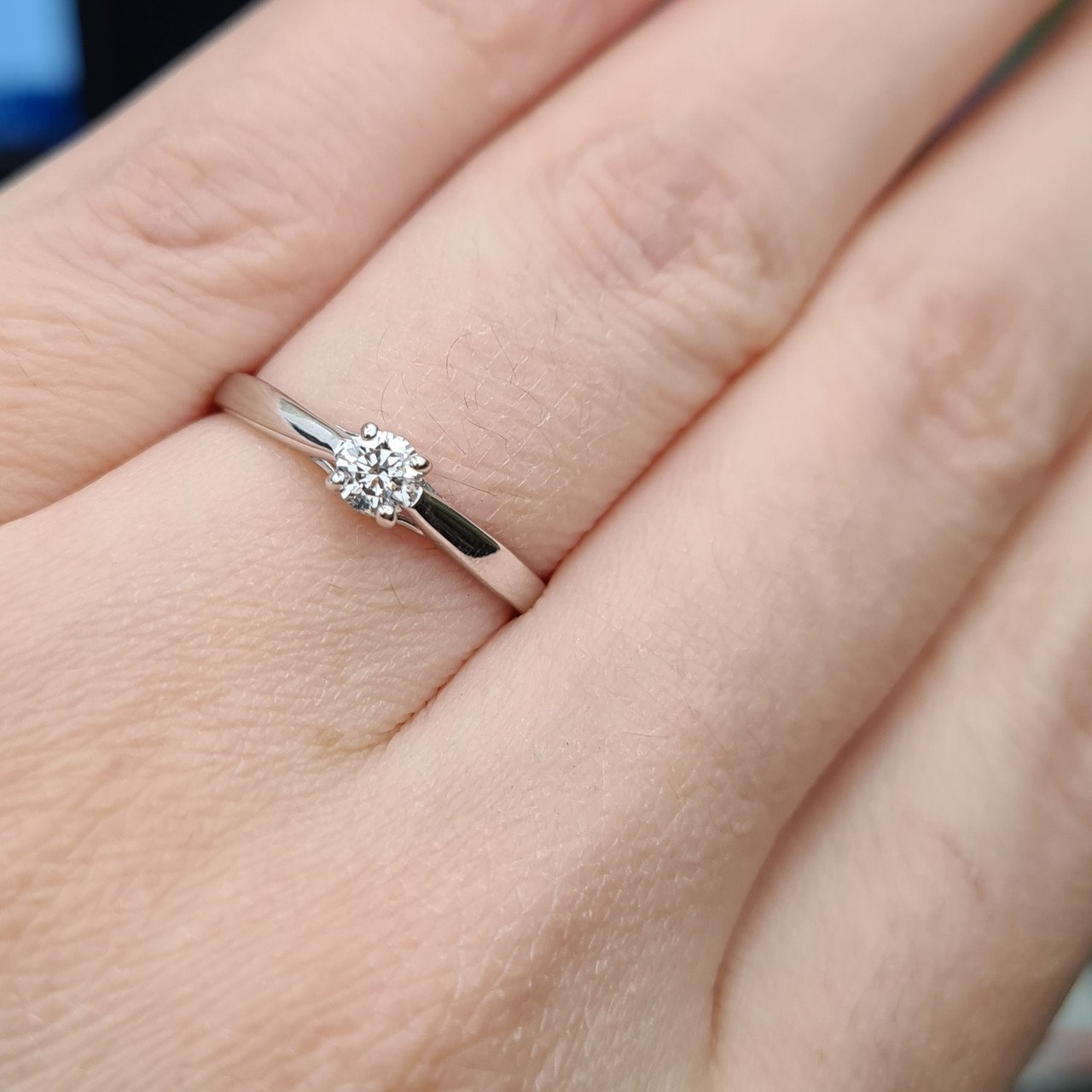 Кольцо Deimantas 98148874 17,5р 1,4гр 0,217ct. купить,NaN