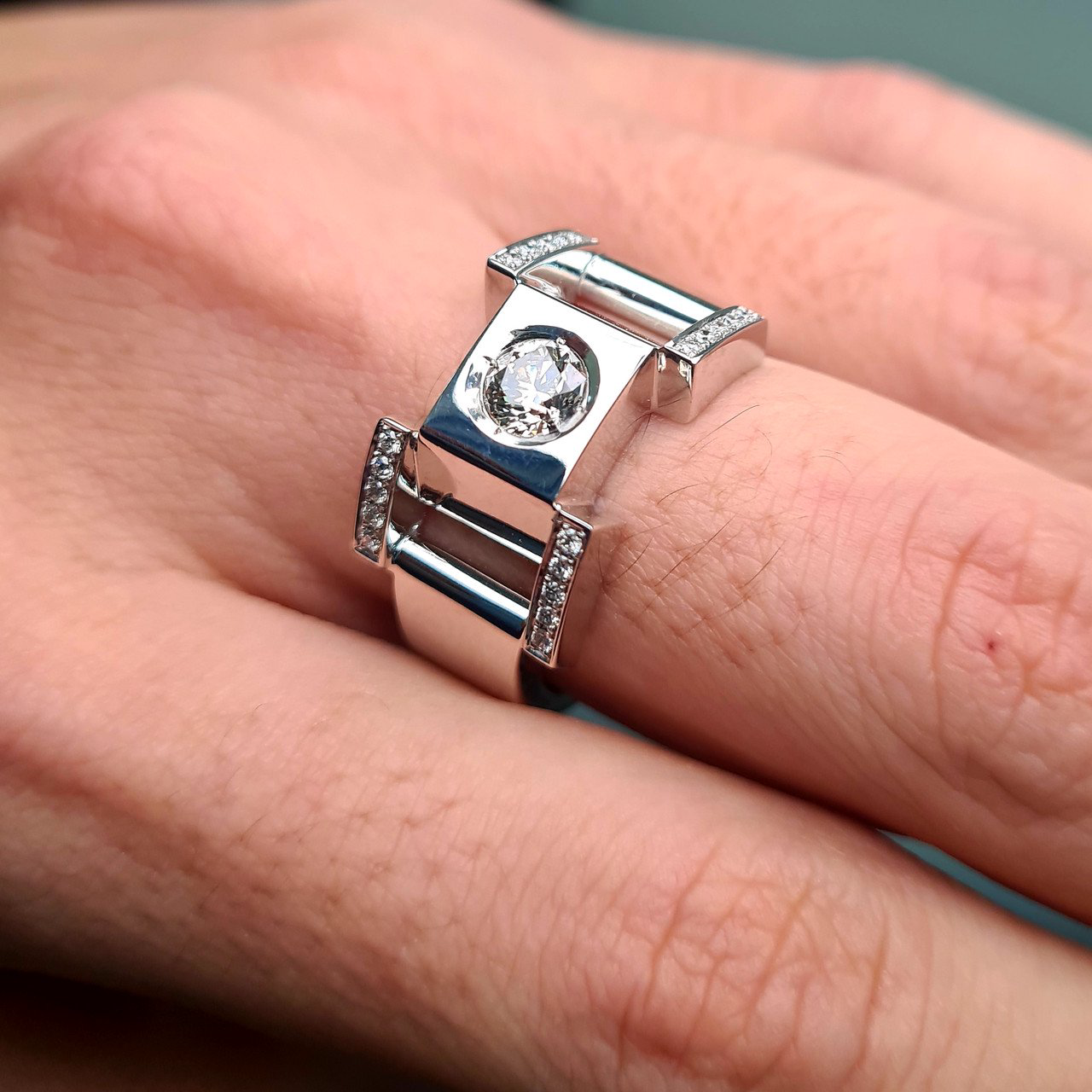Мужская печатка Deimantas 95966260 21р 14,82гр 0,81ct. купить,NaN