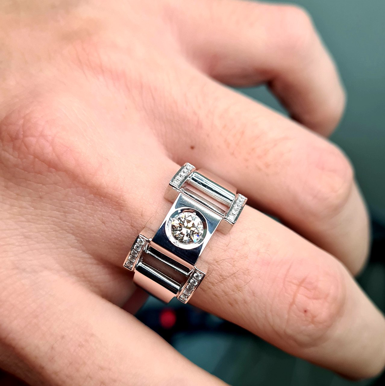 Мужская печатка Deimantas 95966260 21р 14,82гр 0,81ct. купить,NaN