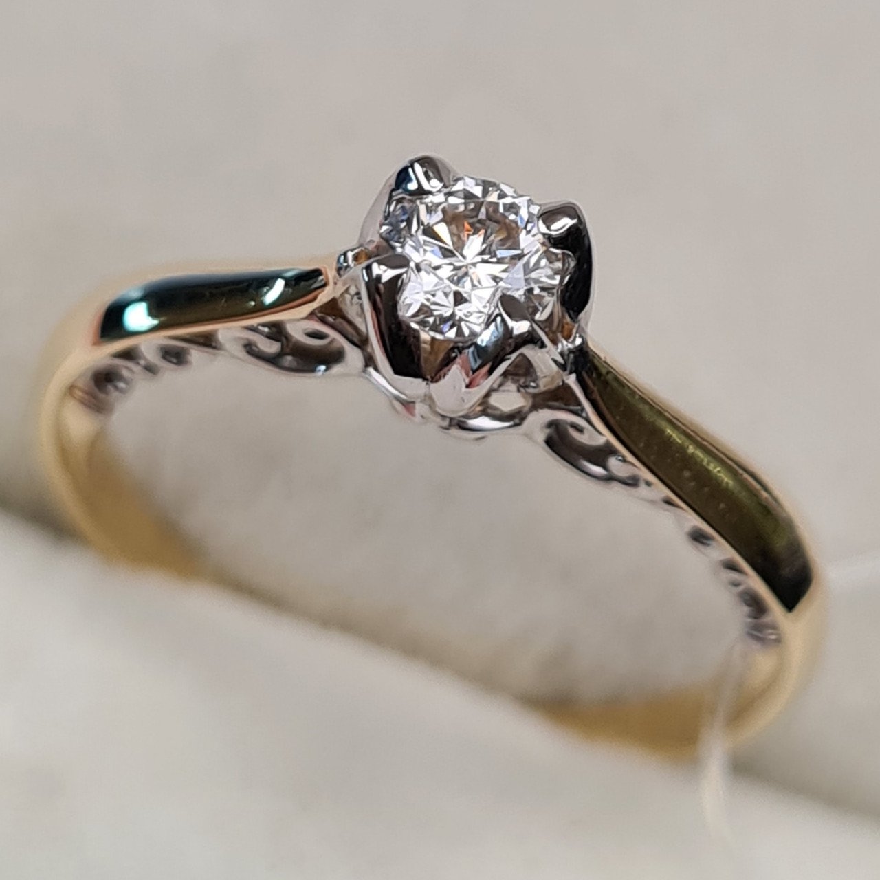 Кольцо Deimantas 98149684 16,5р 2,02гр 0,235ct. купить,NaN