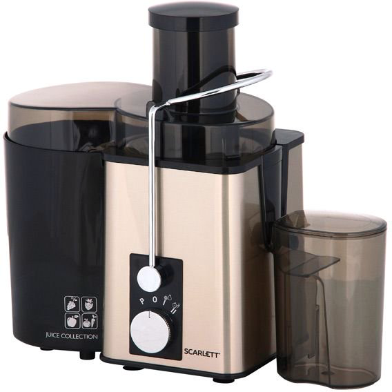 Соковыжималка Scarlett SC-JE50S35 черно-золотистая купить,NaN