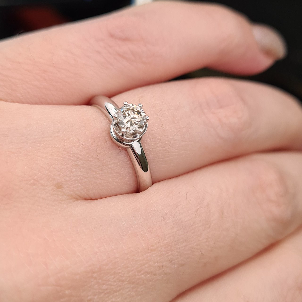 Кольцо Deimantas 98149694 16,5р 3,02гр 0,39ct. купить,NaN