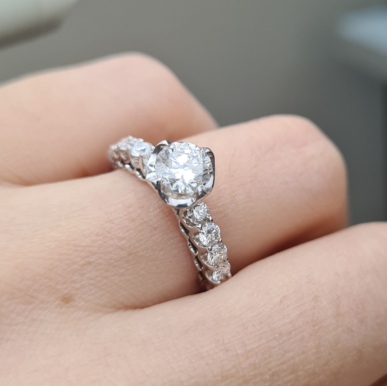 Кольцо Deimantas 95968437 17,5р 3,82гр 1,63ct. купить,NaN