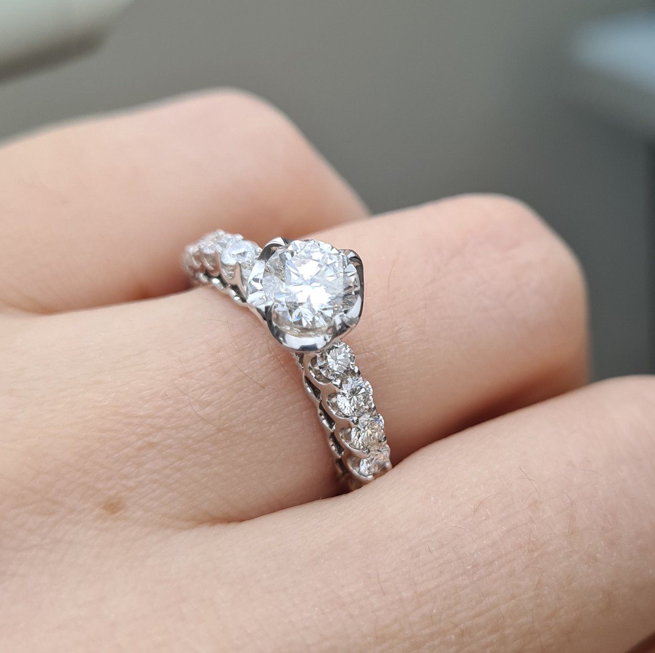Кольцо Deimantas 95968437 17,5р 3,82гр 1,63ct. купить,NaN