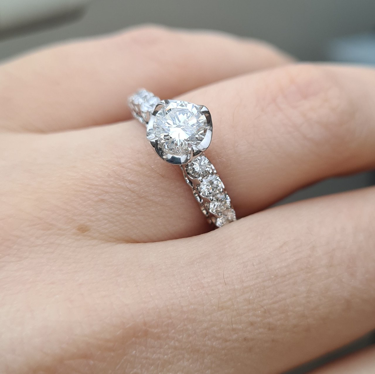 Кольцо Deimantas 95968437 17,5р 3,82гр 1,63ct. купить,NaN