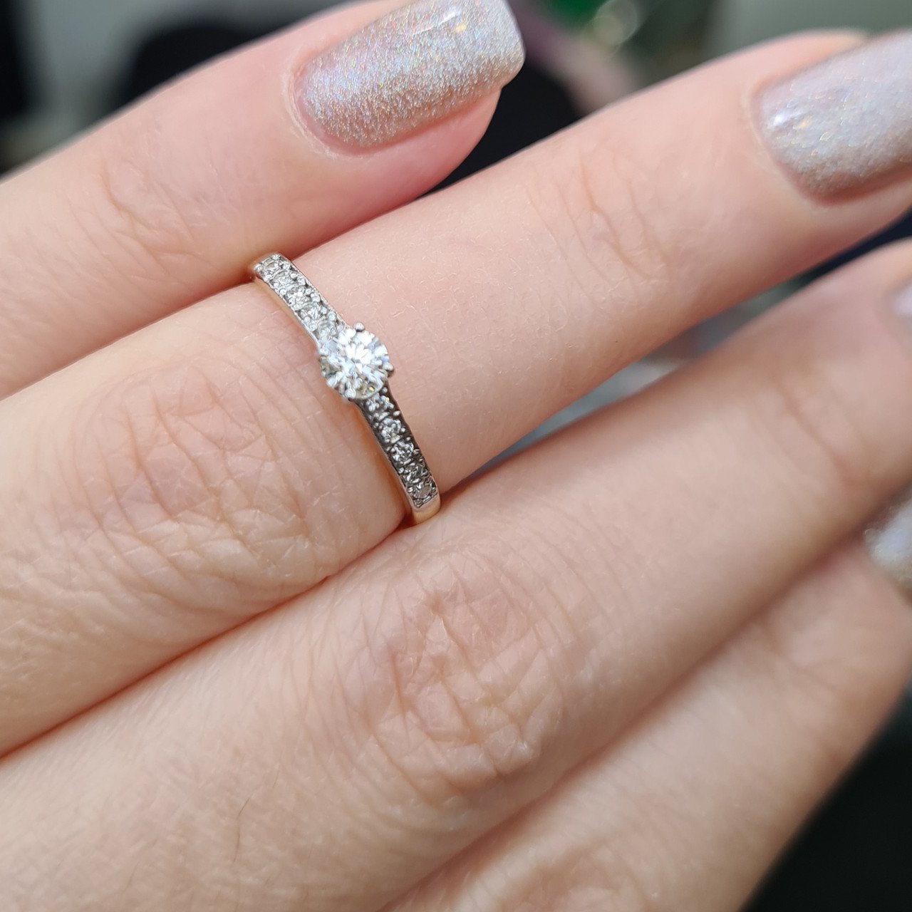 Кольцо Deimantas 98149702 15,5р 1,52гр 0,275ct. купить,NaN