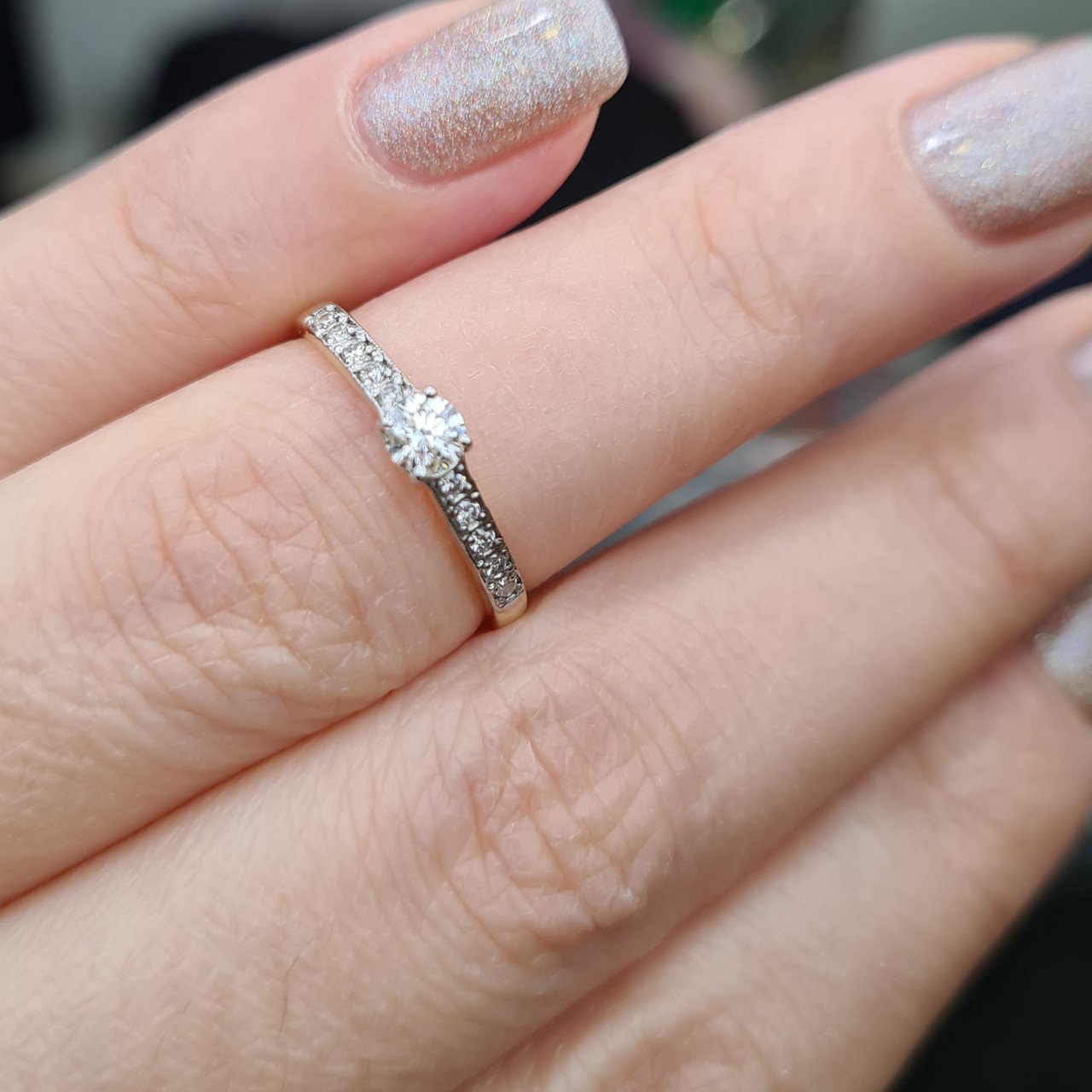 Кольцо Deimantas 98149702 15,5р 1,52гр 0,275ct. купить,NaN