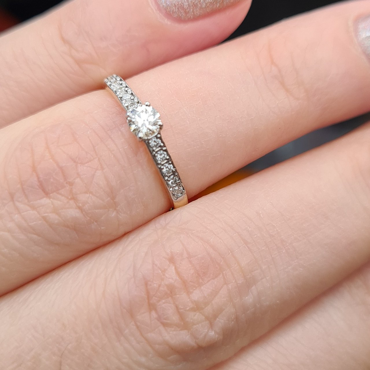 Кольцо Deimantas 98149702 15,5р 1,52гр 0,275ct. купить,NaN