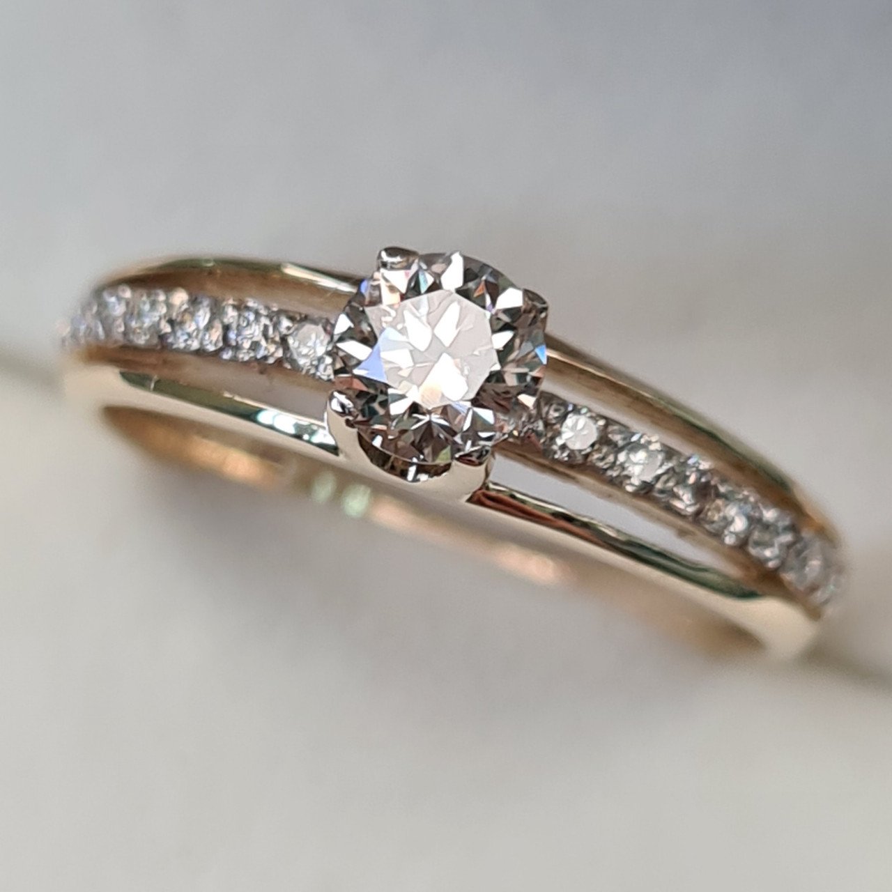 Кольцо Deimantas 93721833 16,5р 2,1гр 0,52ct. купить,NaN