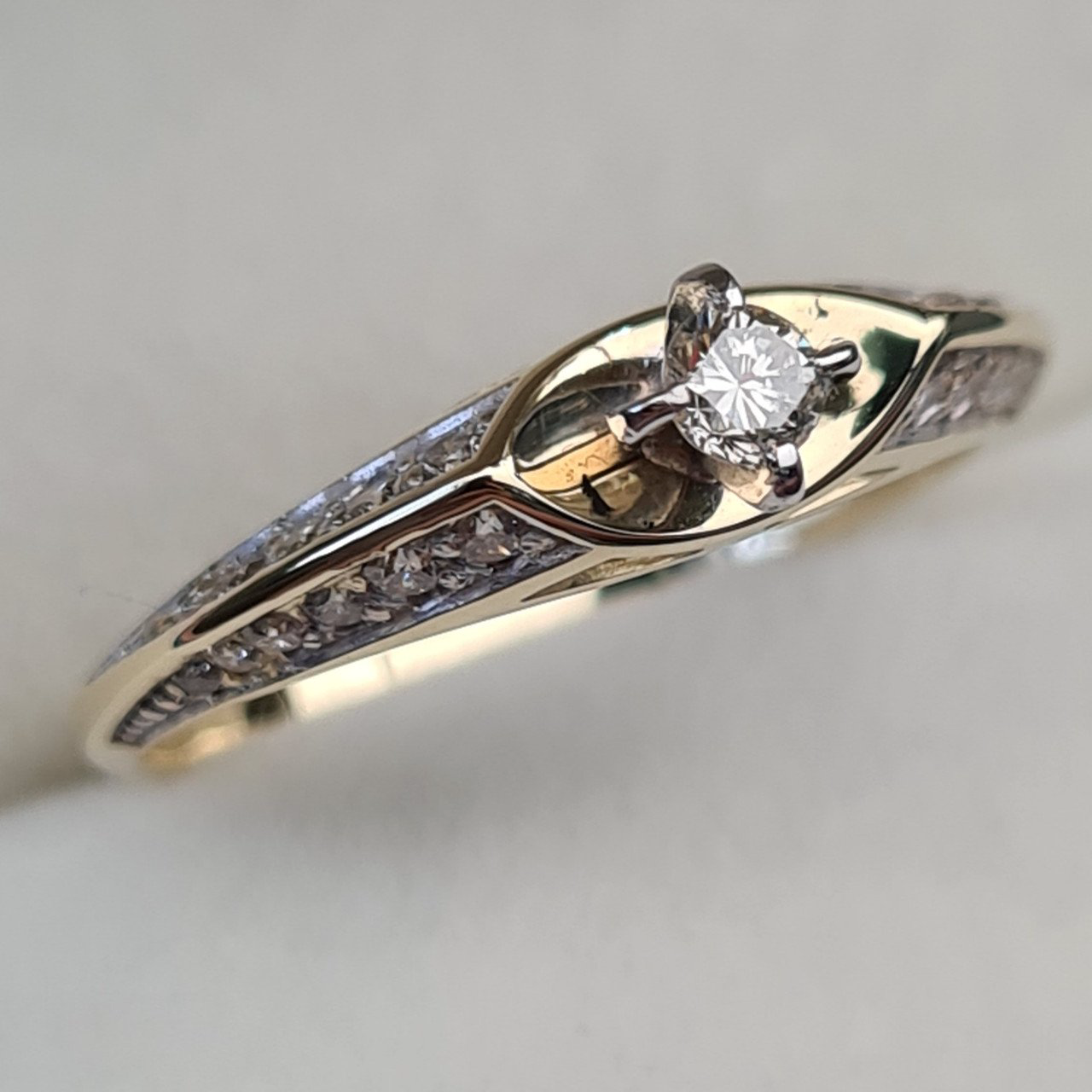 Кольцо Deimantas 93721934 16,5р 1,61гр 0,45ct. купить,NaN