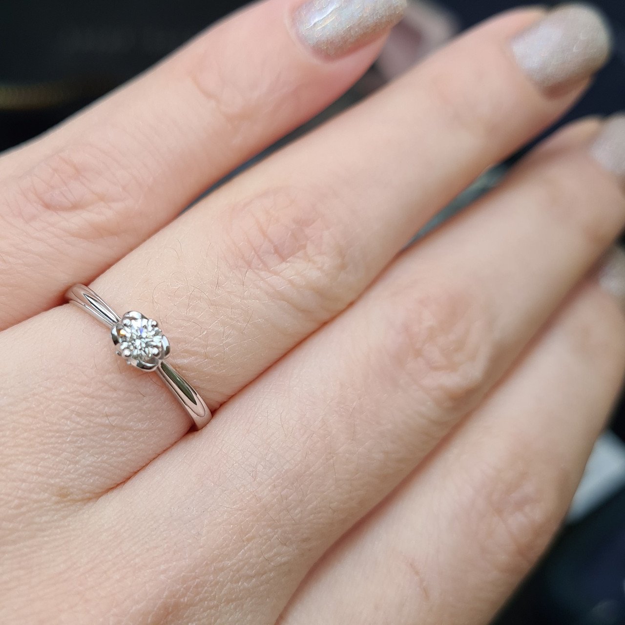 Кольцо Deimantas 98167447 17р 1,41гр 0,20ct. купить,NaN