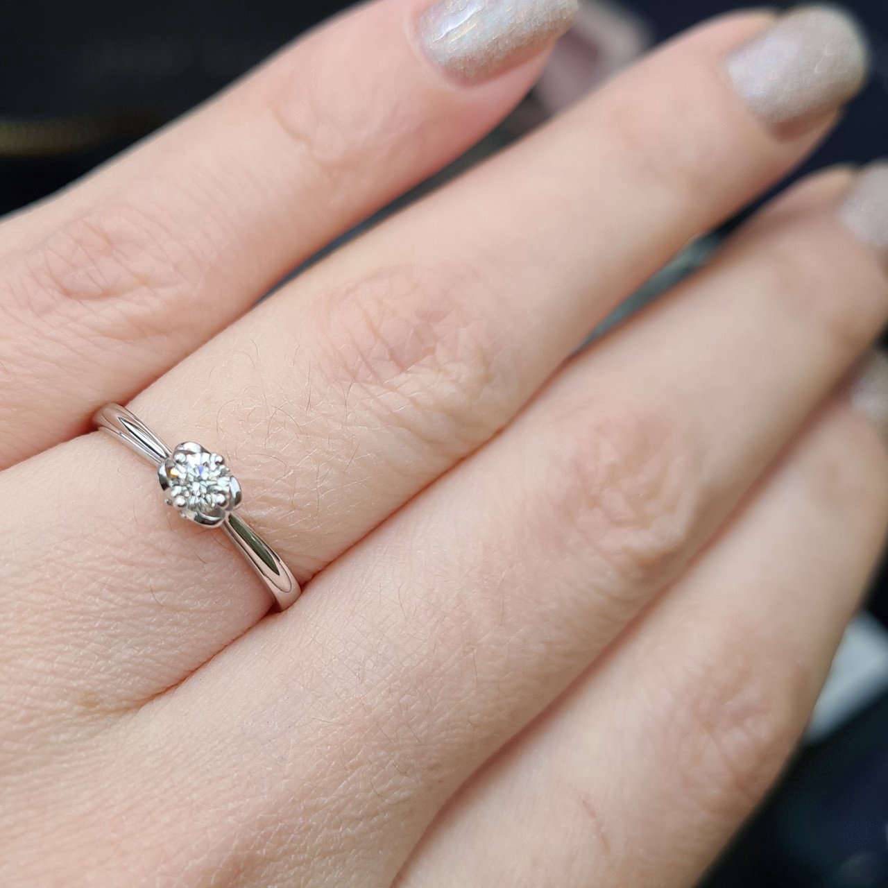 Кольцо Deimantas 98167447 17р 1,41гр 0,20ct. купить,NaN