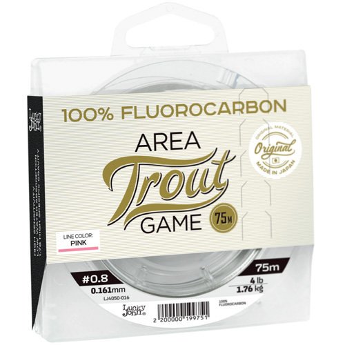 Рыболовная леска Lucky John Area Trout Game 0,161 мм 75 м розовая