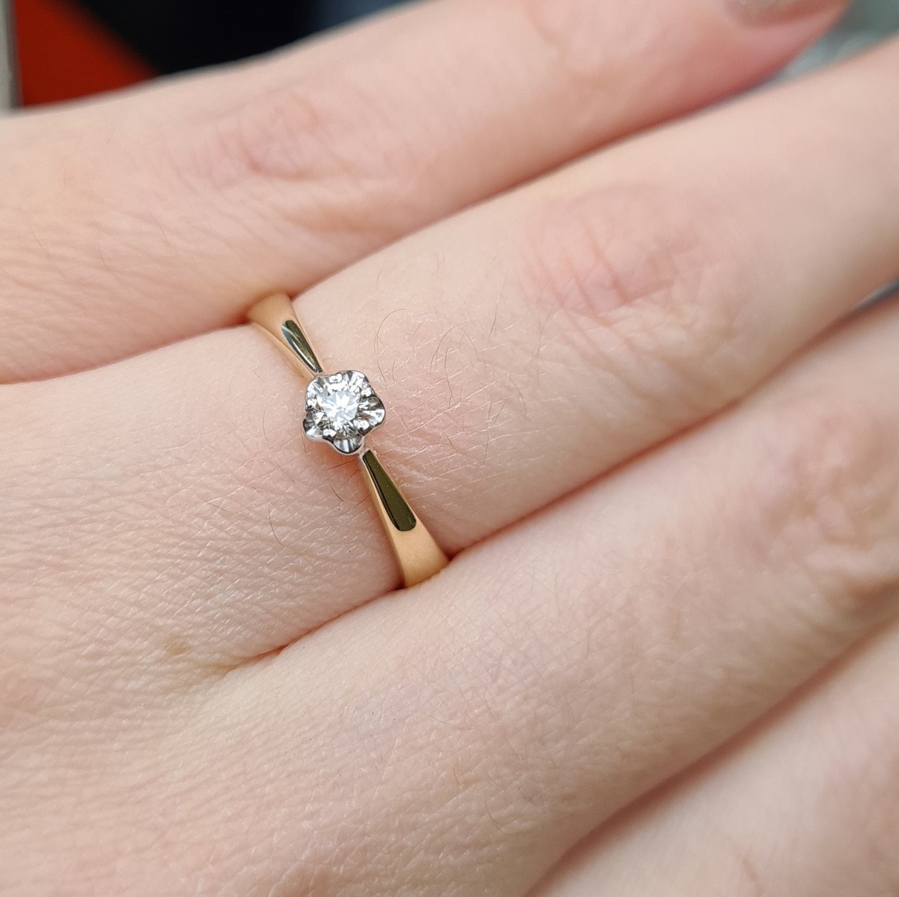 Кольцо Deimantas 98167480 17р 1,51гр 0,109ct. купить,NaN
