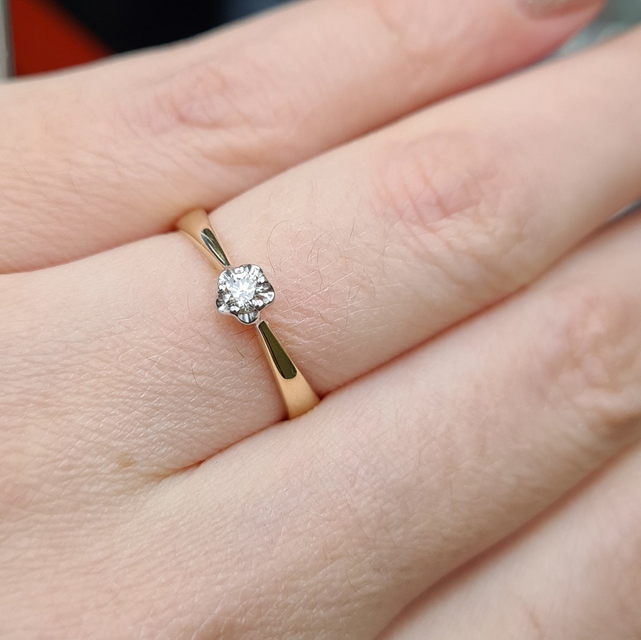 Кольцо Deimantas 98167480 17р 1,51гр 0,109ct. купить,NaN